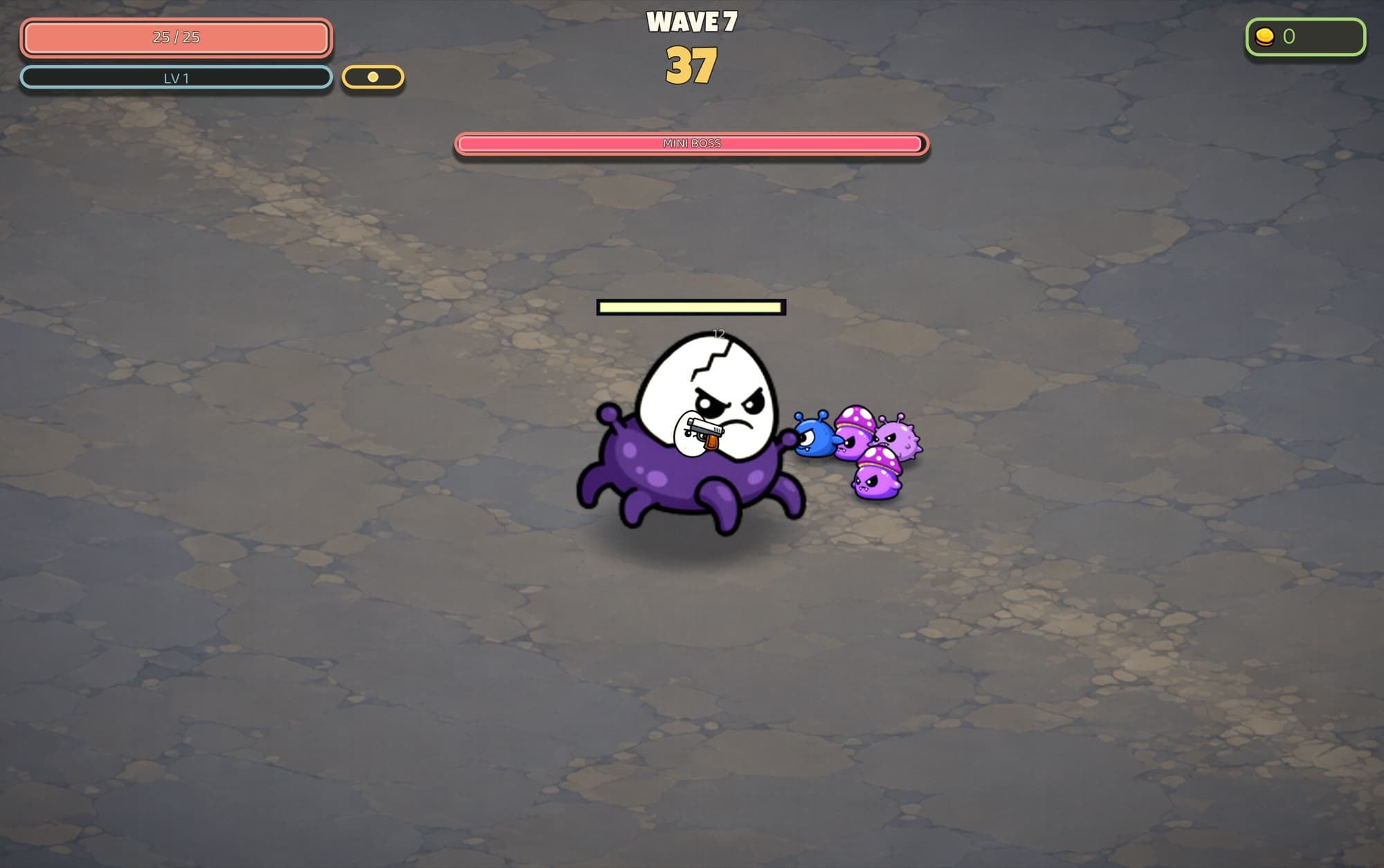 The wave 7 mini-boss arena